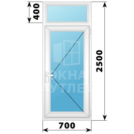Балконная пластиковая дверь 700×2500 №4 ОА-33087