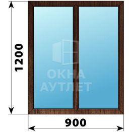 Двухстворчатое окно из дуба 900×1200 Г-Г ОА-35519