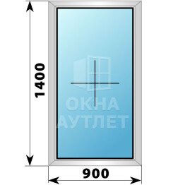 Глухое деревянно-алюминиевое окно 900×1400 ОА-45093