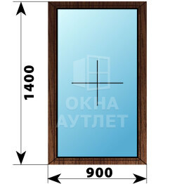 Глухое окно из дуба 900×1400 ОА-45096
