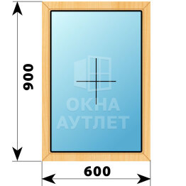Глухое окно из сосны 600×900 ОА-41131