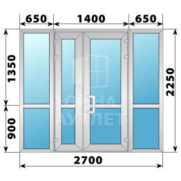 Холодная алюминиевая входная группа 2700×2250 ОА-64012