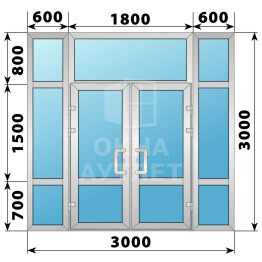Холодная алюминиевая входная группа 3000×3000 ОА-65569