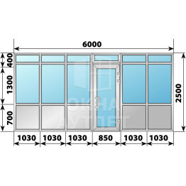 Холодная алюминиевая входная группа 6000×2500 ОА-65746