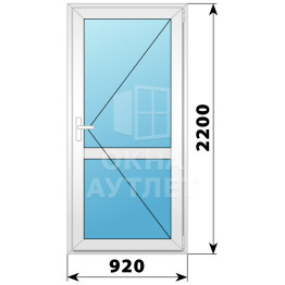 Пластиковая межкомнатная дверь 920×2200 №1 ОА-33090