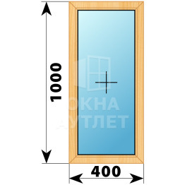 Одностворчатое окно из сосны 400×1000 Г ОА-34601