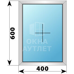 Одностворчатое дерево-алюминиевое окно 400×600 Г ОА-34655