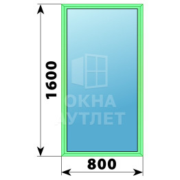 Алюминиевое окно 800×1600 №18 ОА-33861