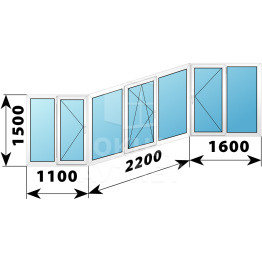 Теплое пластиковое остекление балкона 1500×4900 ОА-33645