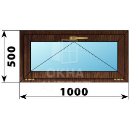 Откидное окно из дуба 1000×500 ОА-45066