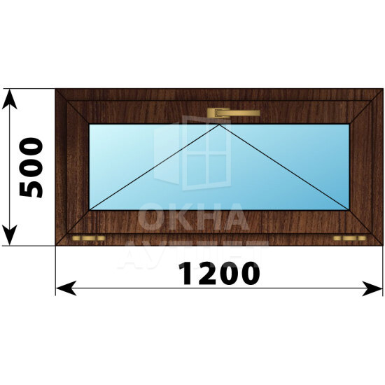 Откидное окно из дуба 1200×500 ОА-45354