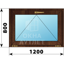 Откидное окно из дуба 1200×800 ОА-49664