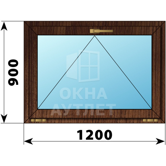 Откидное окно из дуба 1200×900 ОА-49748