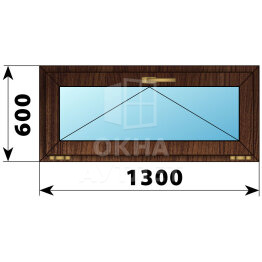 Откидное окно из дуба 1300×600 ОА-45567