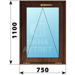 Откидное окно из дуба 750×1100 ОА-45603