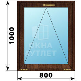 Откидное окно из дуба 800×1000 ОА-45552