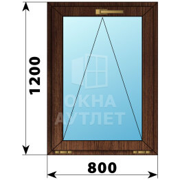 Откидное окно из дуба 800×1200 ОА-45756