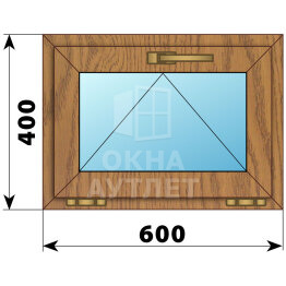 Откидное окно из лиственницы 600×400 ОА-43935