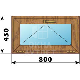Откидное окно из лиственницы 800×450 ОА-44268