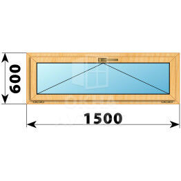 Откидное окно из сосны 1500×600 ОА-41683