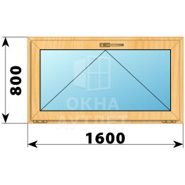 Откидное окно из сосны 1600×800 ОА-41890