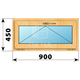Откидное окно из сосны 900×450 ОА-41350