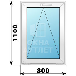 Откидное пластиковое окно 800×1100 ОА-39439