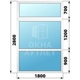Пластиковая перегородка 1800×2800 ОА-67567