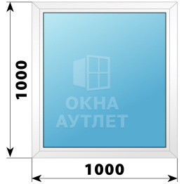 Пластиковое окно №16 1000×1000 ОА-32172