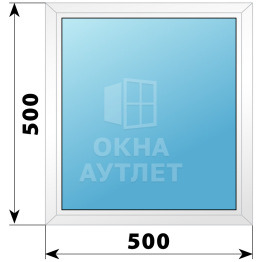 Пластиковое окно №1 500×500 ОА-32139