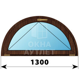 Полукругое откидное окно из дуба D1300 ОА-49088