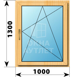 Поворотно-откидное окно из сосны 1000×1300 ОА-41809