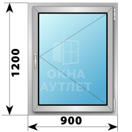 Поворотное алюминиевое окно 900×1200 ОА-54310