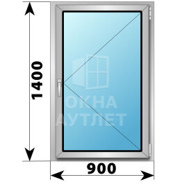 Поворотное алюминиевое окно 900×1400 ОА-54424