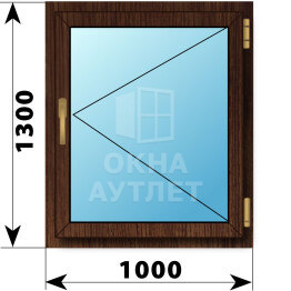 Поворотное окно из дуба 1000×1300 ОА-49850