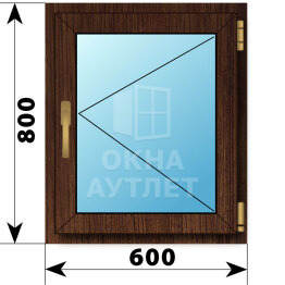 Поворотное окно из дуба 600×800 ОА-44799