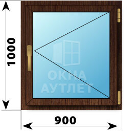 Поворотное окно из дуба 900×1000 ОА-49577