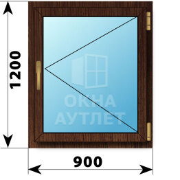 Поворотное окно из дуба 900×1200 ОА-49688