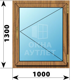 Поворотное окно из лиственницы 1000×1300 ОА-45174