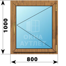 Поворотное окно из лиственницы 800×1000 ОА-44649