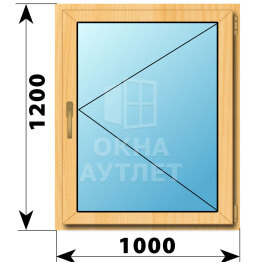 Поворотное окно из сосны 1000×1200 ОА-41701