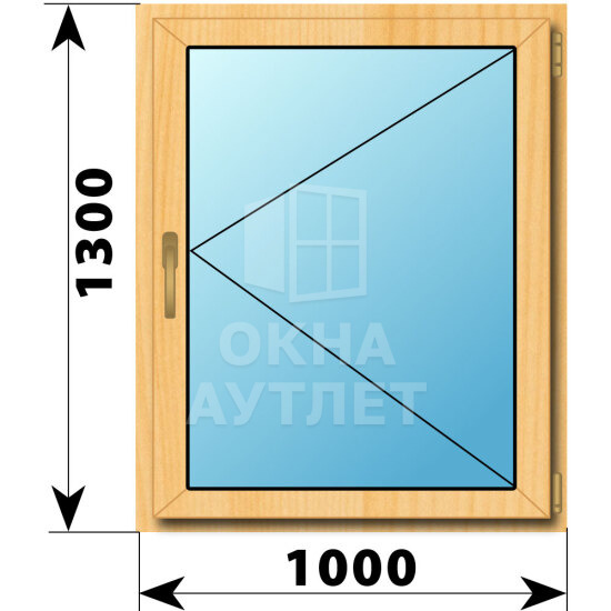 Поворотное окно из сосны 1000×1300 ОА-41767