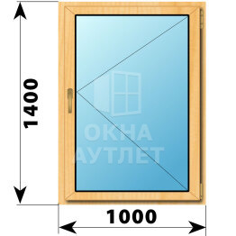 Поворотное окно из сосны 1000×1400 ОА-41842