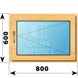 Поворотное окно из сосны 800×600 ОА-41191