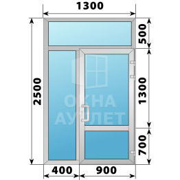 Теплая алюминиевая входная группа 1300×2500 ОА-63913