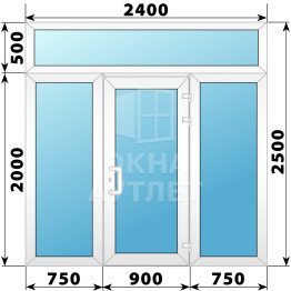 Теплая пластиковая входная группа 2400×2500 ОА-63613