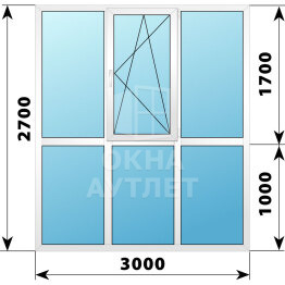 Теплое пластиковое панорамное остекление 2200×2700 ОА-43704